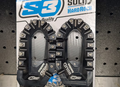 Solid "HardRock" footpegs T7 black