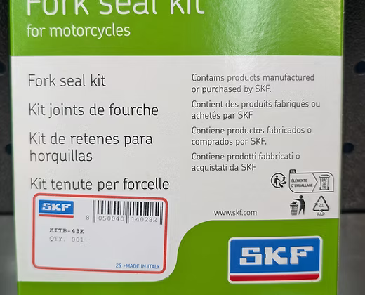 SKF forkseal set 43mm T7